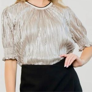 Elegant Metallic Blouse THML